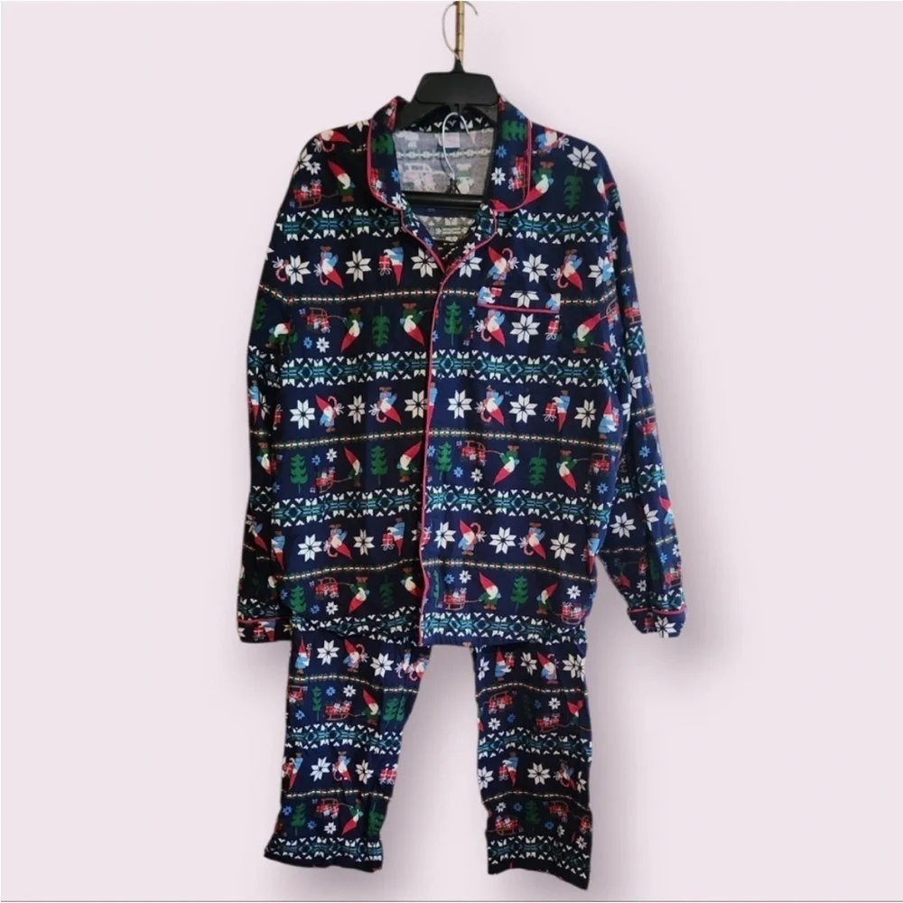 Hanna Andersson Adult Holiday Flannel Pajama Pants & Top